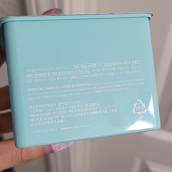 Mediheal NEW Madecassoside Blemish Pad 100 Pads Cotton Facial Toner refill only - Picture 3 of 5